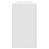 Sideboard with LED Lights White 181.5x37x67 cm