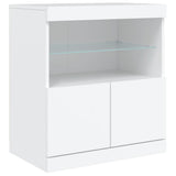 Sideboard with LED Lights White 181.5x37x67 cm - Extra Image