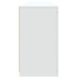 Sideboard with LED Lights White 202x37x67 cm