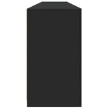 Sideboard with LED Lights Black 202x37x67 cm