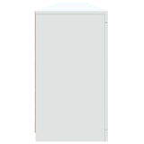 Sideboard with LED Lights White 283x37x67 cm