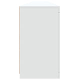 Sideboard with LED Lights White 283x37x67 cm - Low Angle