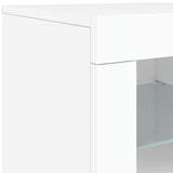 Sideboard with LED Lights White 283x37x67 cm - Extra Image