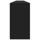 Sideboard with LED Lights Black 283x37x67 cm