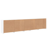 Sideboard with LED Lights White 283x37x67 cm - Extra Image