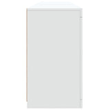 Sideboard with LED Lights White 162x37x67 cm - Low Angle