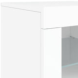 Sideboard with LED Lights White 181.5x37x67 cm - Extra Image