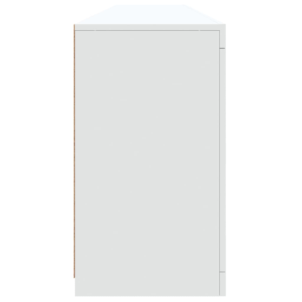 Sideboard with LED Lights White 202x37x67 cm