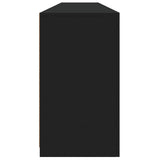 Sideboard with LED Lights Black 202x37x67 cm