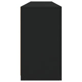 Sideboard with LED Lights Black 164x37x67 cm