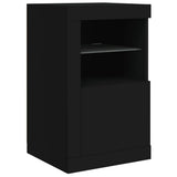 Sideboard with LED Lights Black 164x37x67 cm - Extra Image