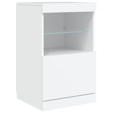 Sideboard with LED Lights White 123x37x67 cm - Extra Image