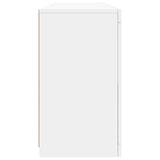 Sideboard with LED Lights White 163x37x67 cm