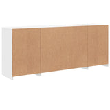Sideboard with LED Lights White 163x37x67 cm - Low Angle
