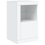 Sideboard with LED Lights White 163x37x67 cm - Extra Image