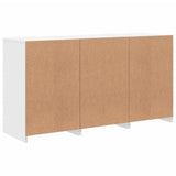 Sideboard with LED Lights White 123x37x67 cm - Low Angle