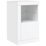 Sideboard with LED Lights White 123x37x67 cm