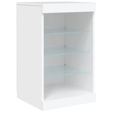 Sideboard with LED Lights White 123x37x67 cm - Extra Image