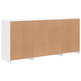 Sideboard with LED Lights White 142.5x37x67 cm