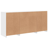 Sideboard with LED Lights White 142.5x37x67 cm - Low Angle
