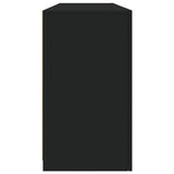 Sideboard with LED Lights Black 163x37x67 cm
