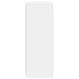 Sideboards with LED Lights 3 pcs White Engineered Wood