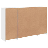 Sideboards with LED Lights 3 pcs White Engineered Wood - Extra Image