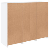 Sideboards with LED Lights 3 pcs White Engineered Wood