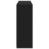 Sideboards with LED Lights 3 pcs Black Engineered Wood