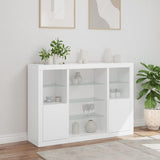 Sideboards with LED Lights 3 pcs White Engineered Wood - Top-Down View