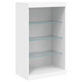 Sideboards with LED Lights 3 pcs White Engineered Wood