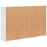 Sideboards with LED Lights 3 pcs White Engineered Wood - Extra Image