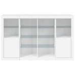 Sideboards with LED Lights 3 pcs White Engineered Wood