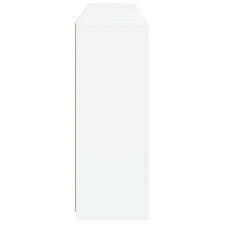 Sideboards with LED Lights 3 pcs White Engineered Wood