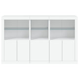 Sideboard with LED Lights White 162x37x100 cm