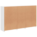 Sideboard with LED Lights White 162x37x100 cm - Low Angle