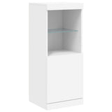 Sideboard with LED Lights White 162x37x100 cm - Extra Image