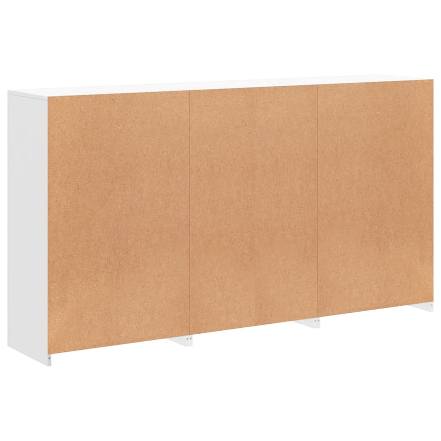 Sideboard with LED Lights White 181.5x37x100 cm