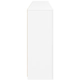 Sideboard with LED Lights White 202x37x100 cm