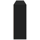 Sideboard with LED Lights Black 202x37x100 cm - Close-Up Angle