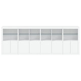 Sideboard with LED Lights White 283x37x100 cm