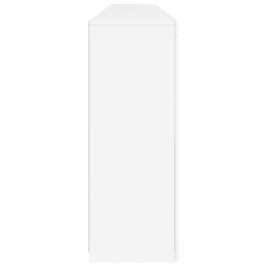 Sideboard with LED Lights White 283x37x100 cm