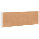 Sideboard with LED Lights White 283x37x100 cm
