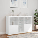 Sideboard with LED Lights White 162x37x100 cm - Top-Down View