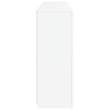 Sideboard with LED Lights White 162x37x100 cm - Close-Up Angle