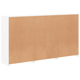 Sideboard with LED Lights White 181.5x37x100 cm