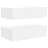 TV Cabinets with LED Lights 2 pcs White 60x35x15.5 cm - Extra Image