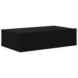 TV Cabinet with LED Lights Black 60x35x15.5 cm - Side View