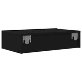 TV Cabinet with LED Lights Black 60x35x15.5 cm