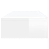 TV Cabinets with LED Lights 2 pcs High Gloss White 60x35x15.5 cm - Extra Image